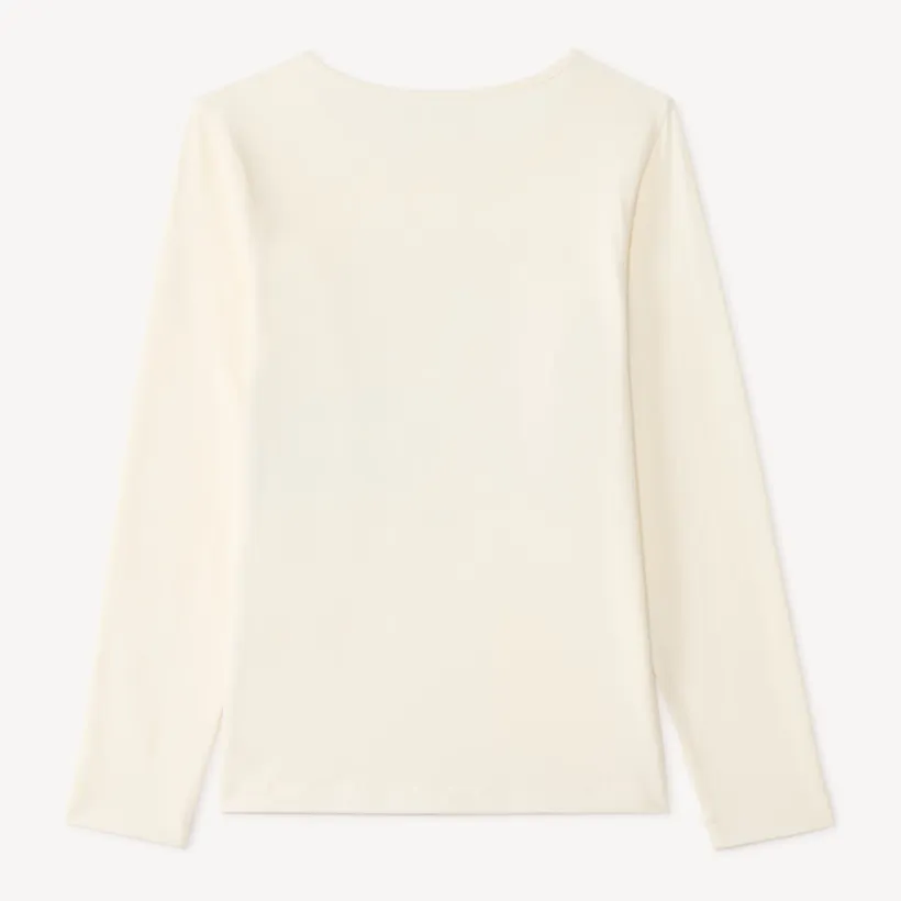 T-shirt manches longues fille avec imprimé fantaisie et paillettes