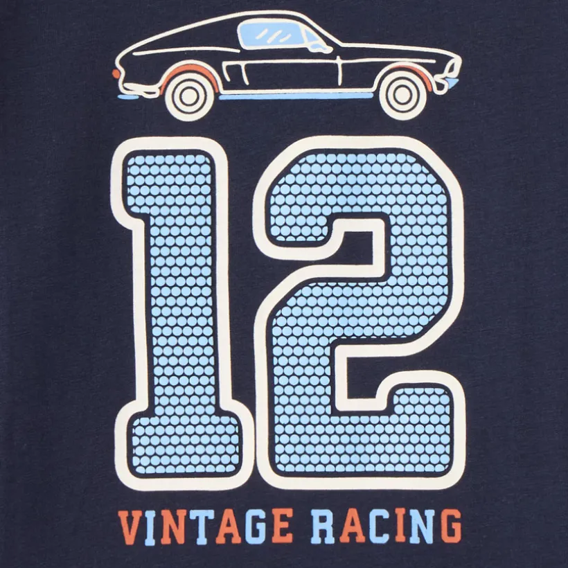 T-shirt manches longues imprimé voiture pour garçon