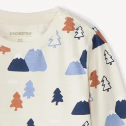 T-shirt manches longues imprimé fantaisie pour bébé garçon