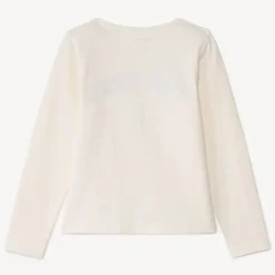 T-shirt manches longues ourson avec broderie pour fille