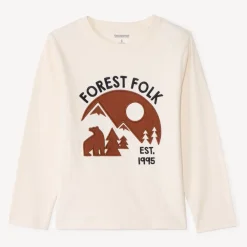 T-shirt manches longues à patchs ours pour garçon