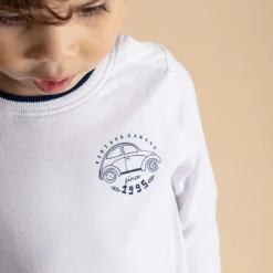 T-shirt manches longues print voiture pour bébé garçon