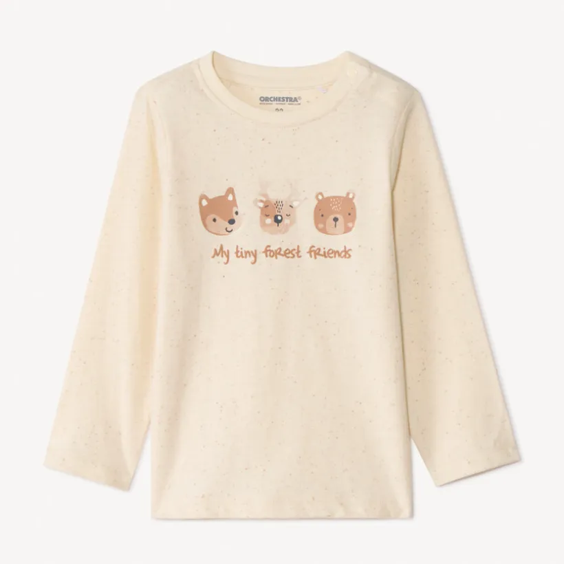 T-shirt manches longues print animaux pour bébé garçon