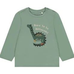 T-shirt manches longues print dino en cording pour bébé garçon