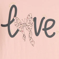 T-shirt manches longues print pailleté pour fille