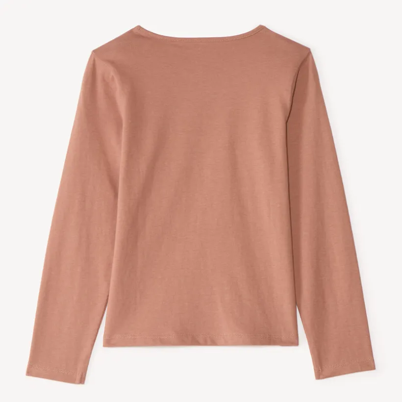 T-shirt manches longues print pailleté pour fille