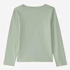T-shirt manches longues print pailleté pour fille