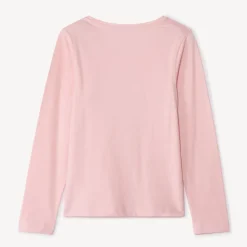 T-shirt manches longues print fantaisie pour fille