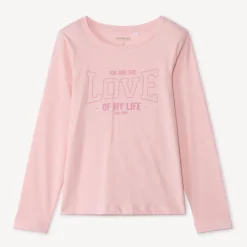 T-shirt manches longues print fantaisie pour fille