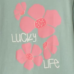 T-shirt manches longues printé à paillettes pour fille