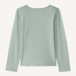 T-shirt manches longues printé à paillettes pour fille
