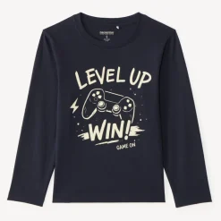 T-shirt manches longues print sport pour garçon