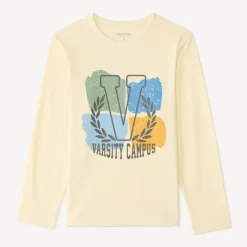 T-shirt manches longues print fantaisie pour garçon