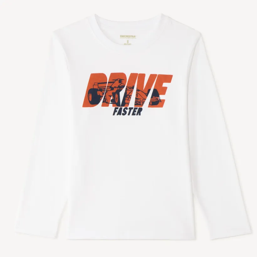 T-shirt manches longues print fantaisie pour garçon