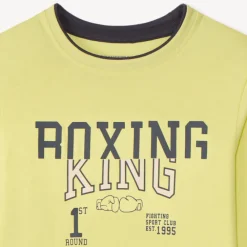 T-shirt manches longues print boxe pour garçon