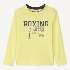 T-shirt manches longues print boxe pour garçon
