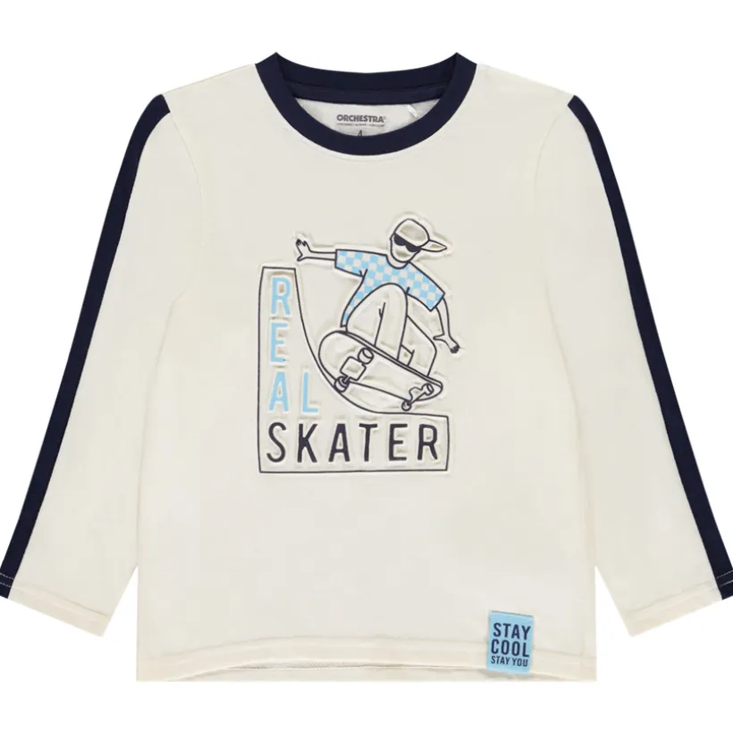 T-shirt manches longues à print fantaisie skate pour garçon