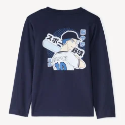 T-shirt manches longues printé manga pour garçon