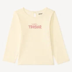 T-shirt manches longues print fantaisie pour bébé fille