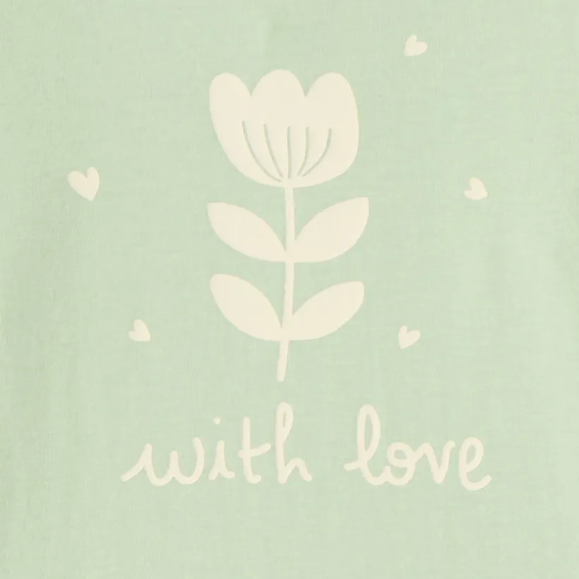 T-shirt manches longues print fantaisie pour bébé fille
