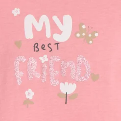 T-shirt manches longues à print pailleté pour bébé fille