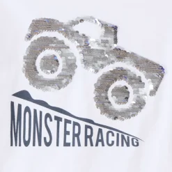 T-shirt manches longues à sequins magiques pour garçon