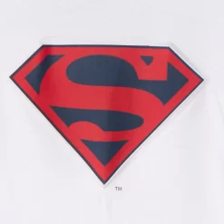 T-shirt manches longues Superman Warner en relief pour garçon
