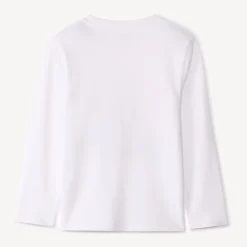 T-shirt manches longues uni avec soft print pour garçon