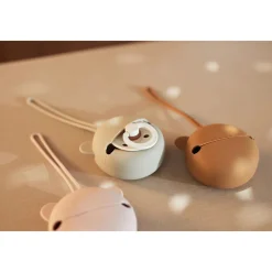 Étuis à sucette en silicone Ø 7 cm Ours wild rose