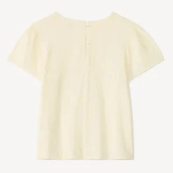 Tunique manches courtes en broderie anglaise pour fille