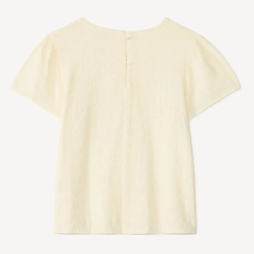 Tunique manches courtes en broderie anglaise pour fille