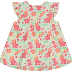 Tunique manches courtes imprimé floral pour fille