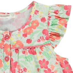 Tunique manches courtes imprimé floral pour fille