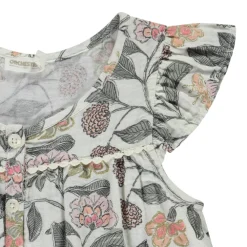 Tunique manches courtes imprimé floral pour fille