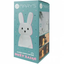 Veilleuse LED Lapin Blanc – Grand 134 X 140 X 299mm
