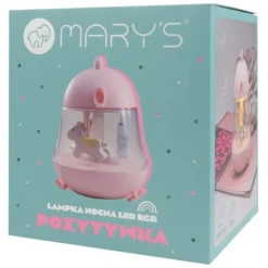 Veilleuse LED musicale Carrousel Rose