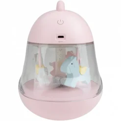 Veilleuse LED musicale Carrousel Rose
