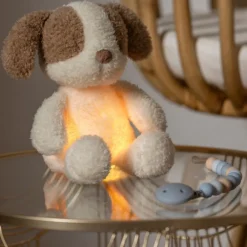 Veilleuse peluche chien - Teddy - Vanille