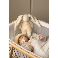 Veilleuse peluche Son & Lumière Lapin Polar Natur coton bio