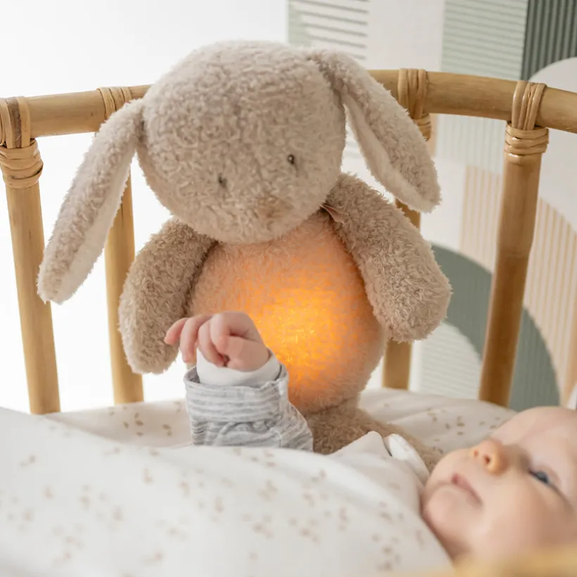Veilleuse Sleepy Lapin sons & lumière Teddy Bouclette Beige