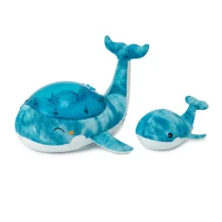 Veilleuse Tranquil Whale family - Bleu