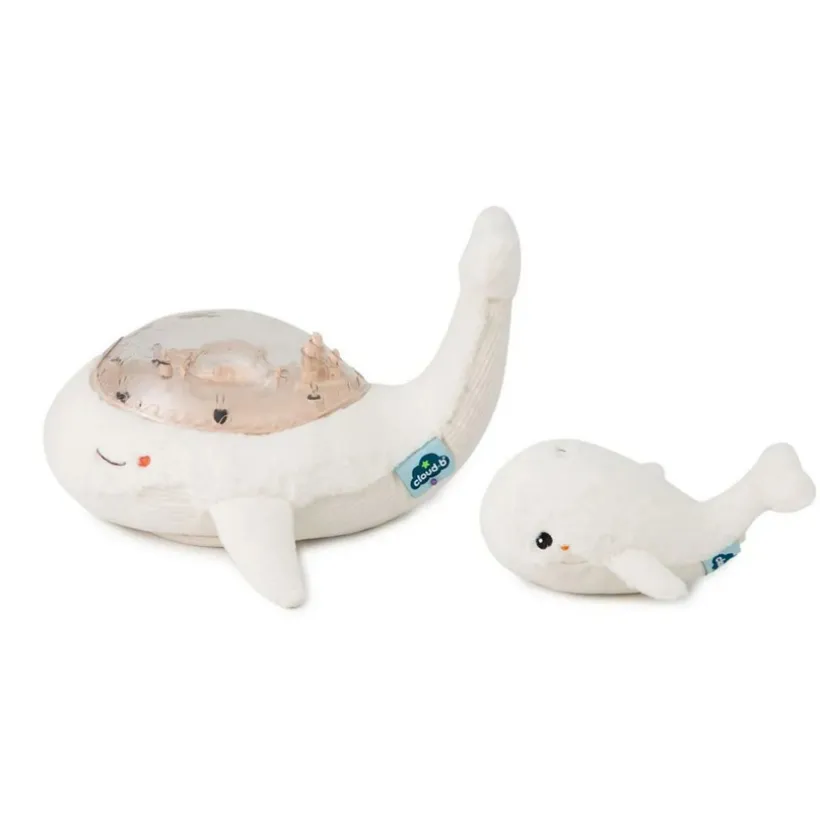 Veilleuse Tranquil Whale family - Blanc