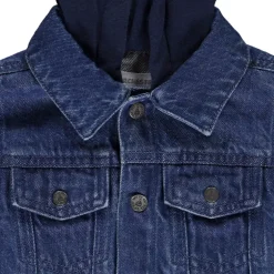Veste bi-matière à capuche pour bébé garçon