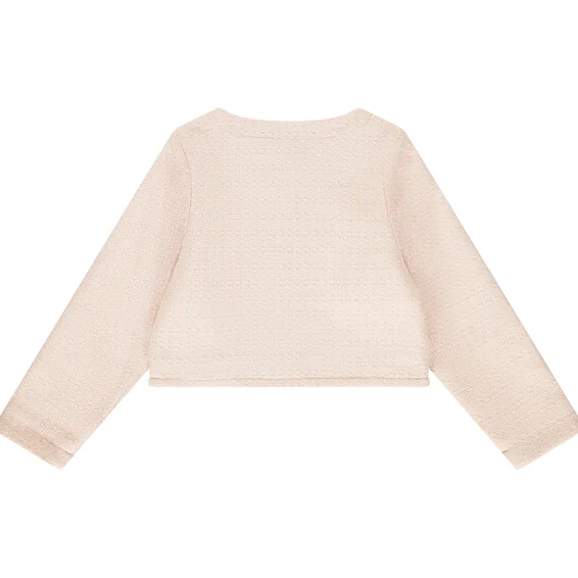 Veste cardigan en jacquard scintillant pour fille