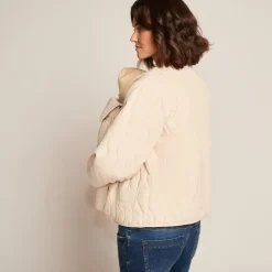 Veste de grossesse évolutive en toile matelassée