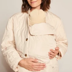Veste de grossesse évolutive en toile matelassée