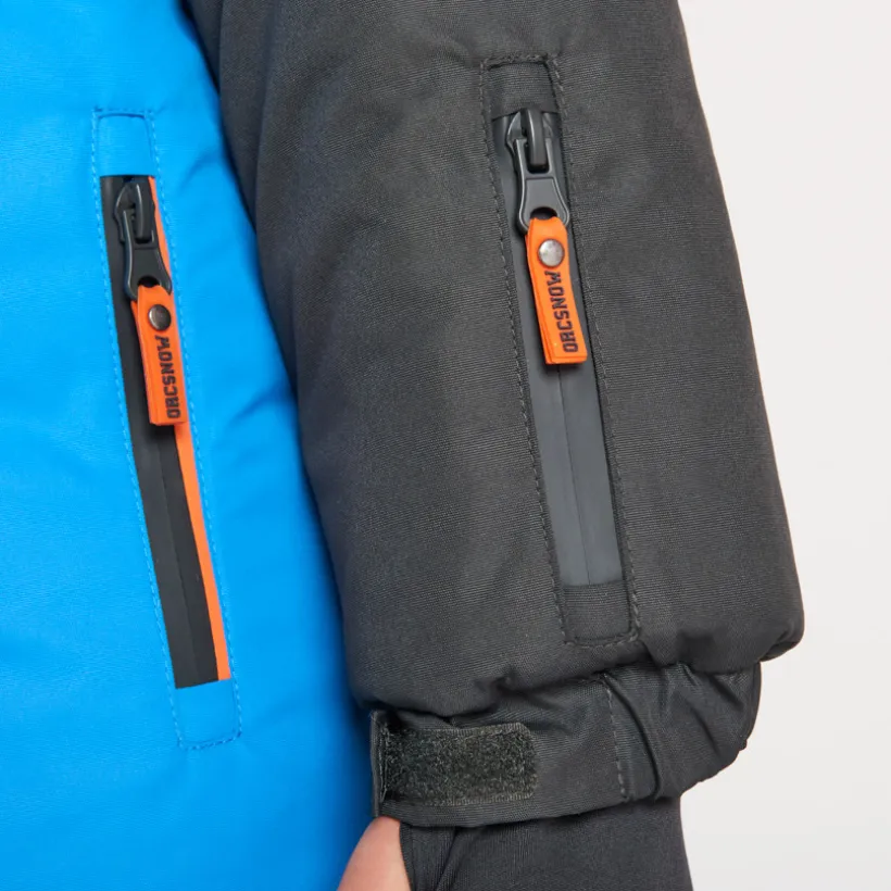 Veste de ski waterproof à capuche pour garçon