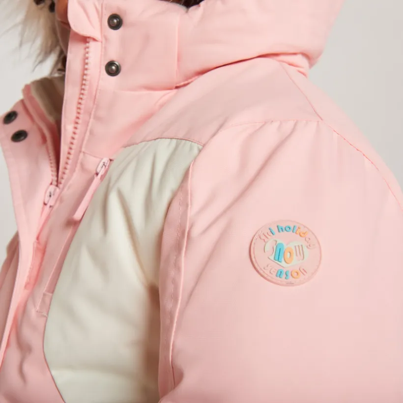 Veste de ski waterproof effet color block pour fille