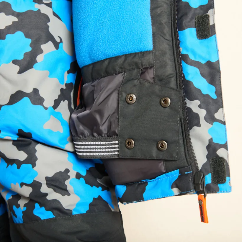 Veste de ski waterproof imprimé camouflage pour garçon