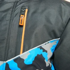 Veste de ski waterproof imprimé camouflage pour garçon